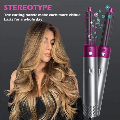 5 in 1 Hot Air Styler Hair Dryer Comb Multifunctional Styling Tool for Curly Hair